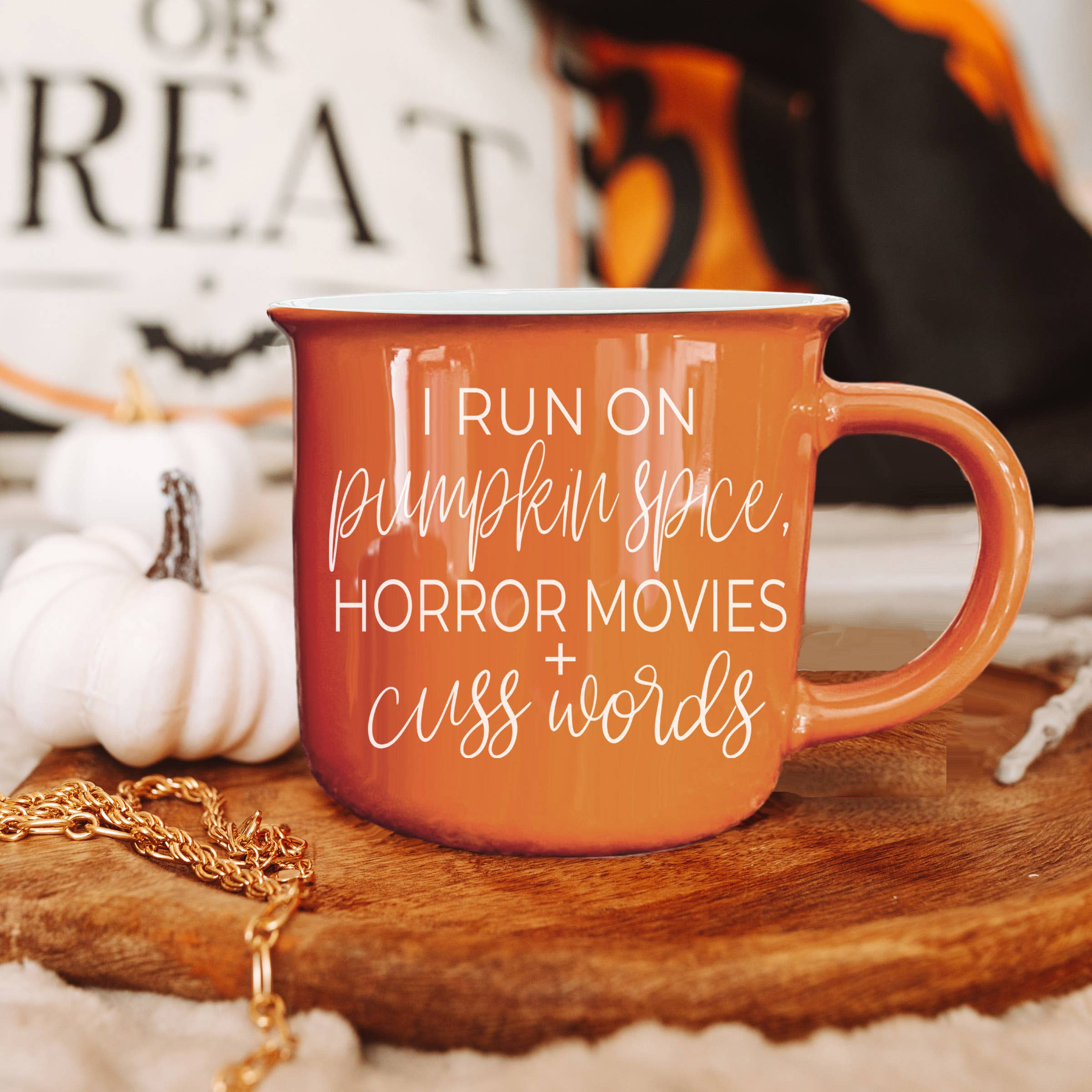 Neutral Fall Coffee Mug, Ceramic Cups for Autumn Home Accent