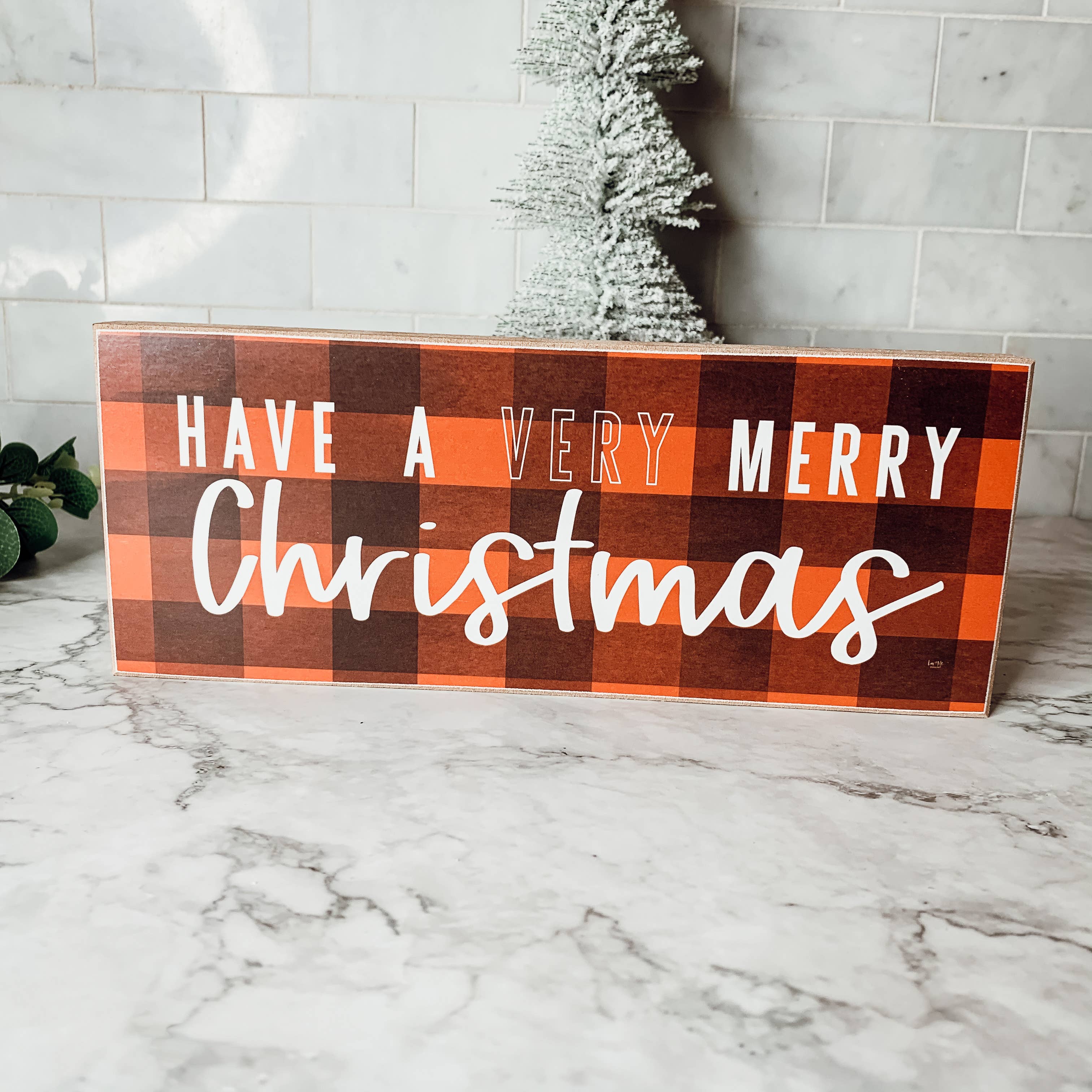Merry Christmas to all & to all a Good Night Sign, Red Decor