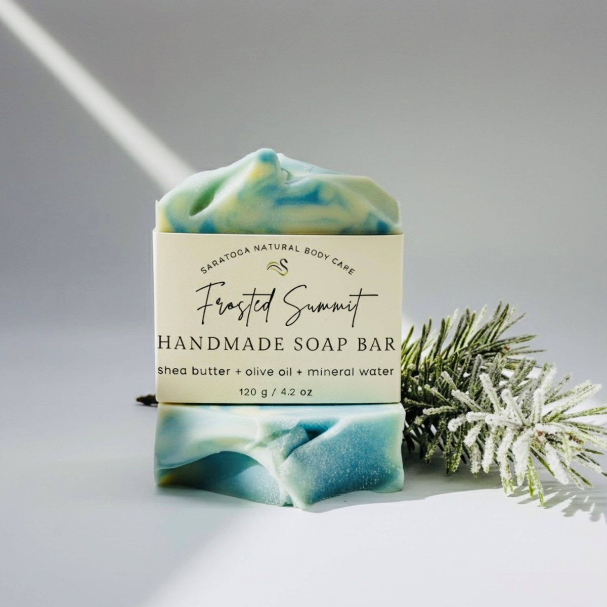 Frosted Summit Handmade Soap Bar Fresh Pine Scent SEASONAL