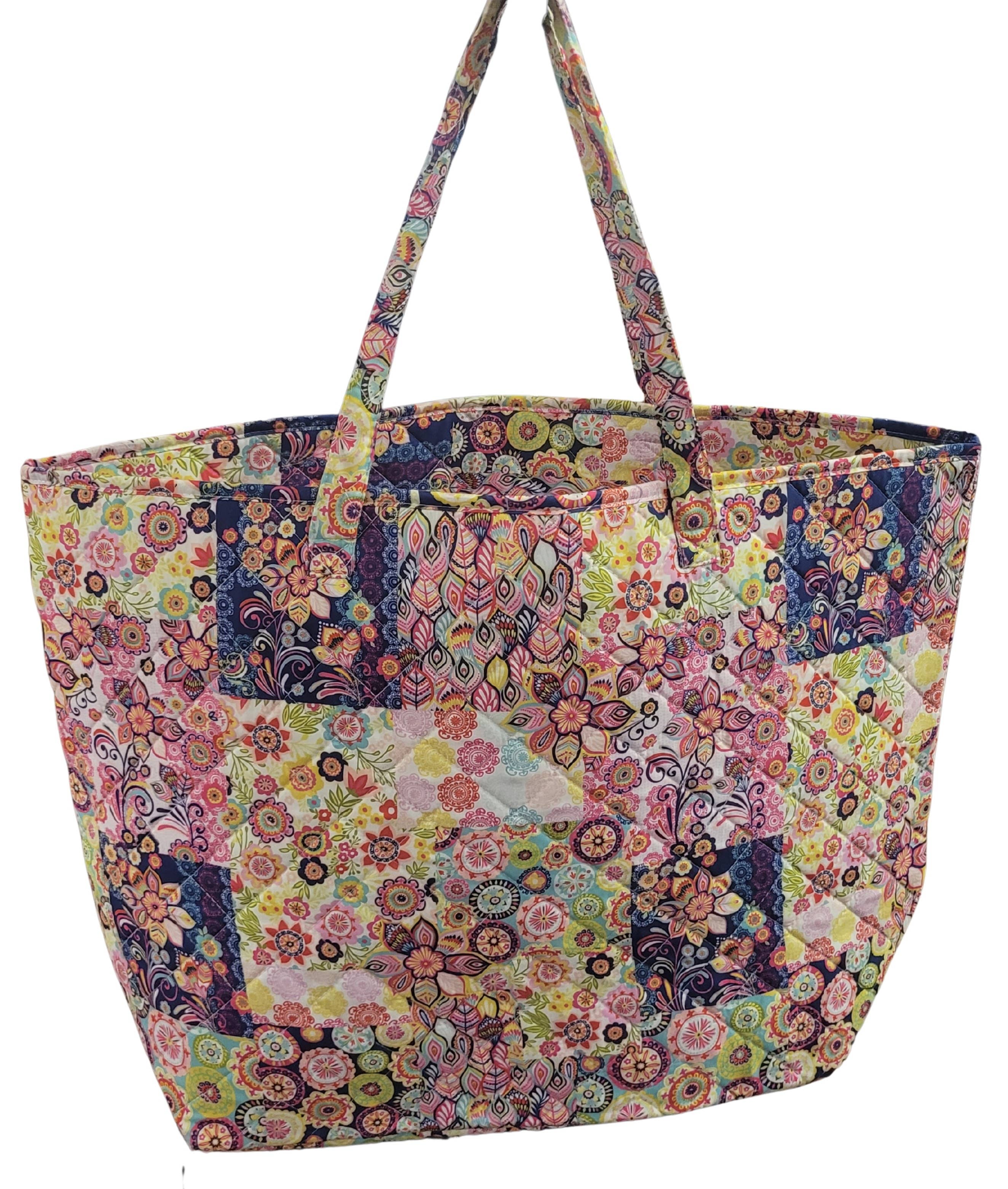 "Foliage" Designer Quilted Tote Bag