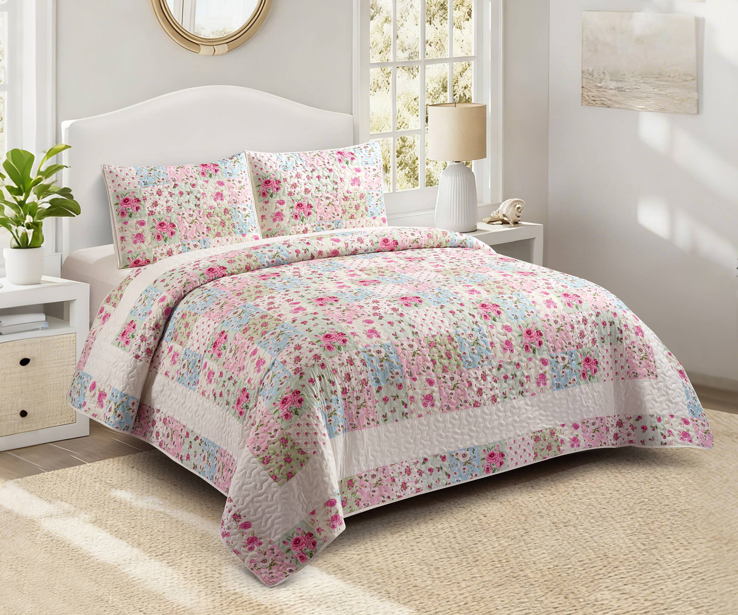 "Savannah"  3-Piece Designer Quilt Set