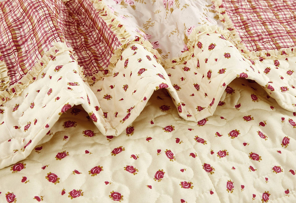 "Kensington Floral"  Quilted Throw Blanket 50"x60"