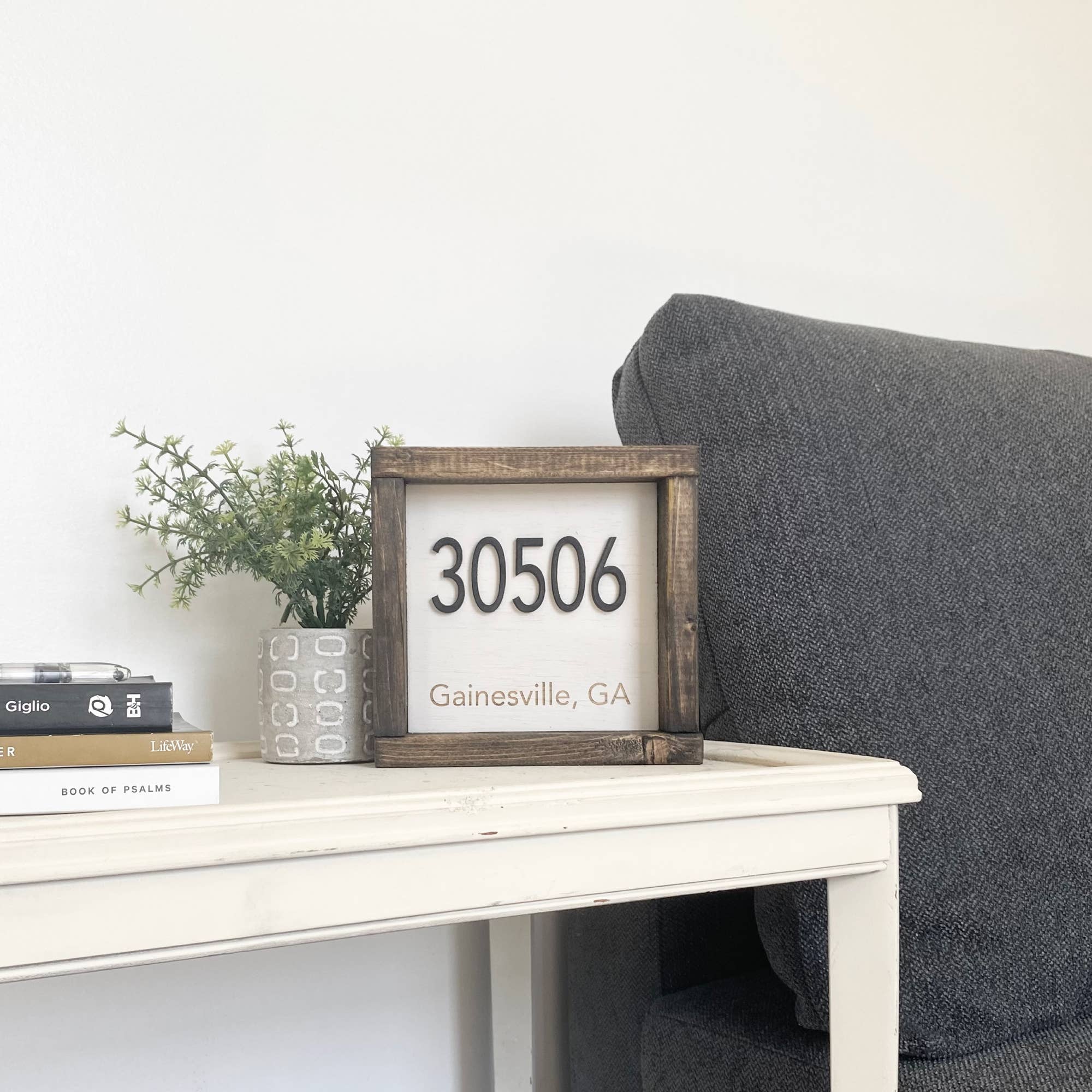 7x7 "Any" Zip Code Sign - City Name - 3D Wood Sign