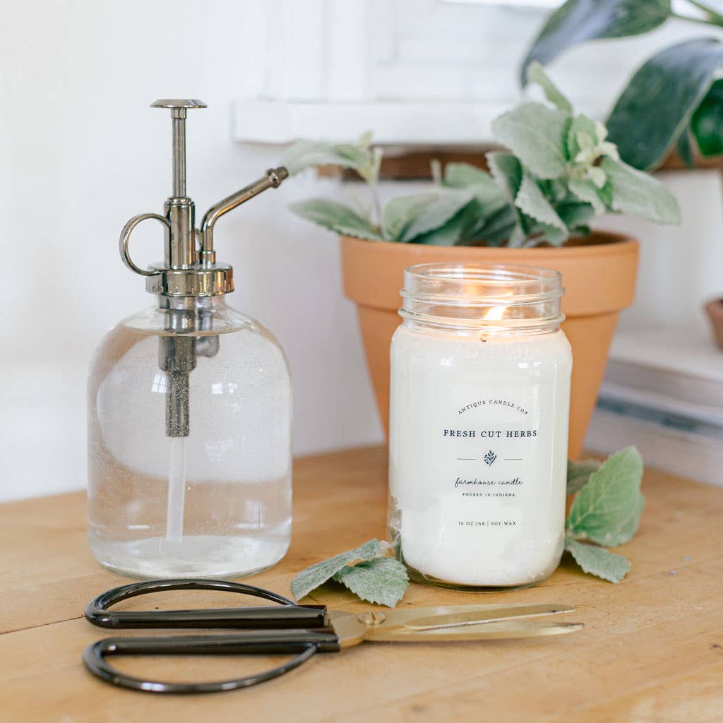 Fresh Cut Herbs - Soy Wax Mason Jar Candle