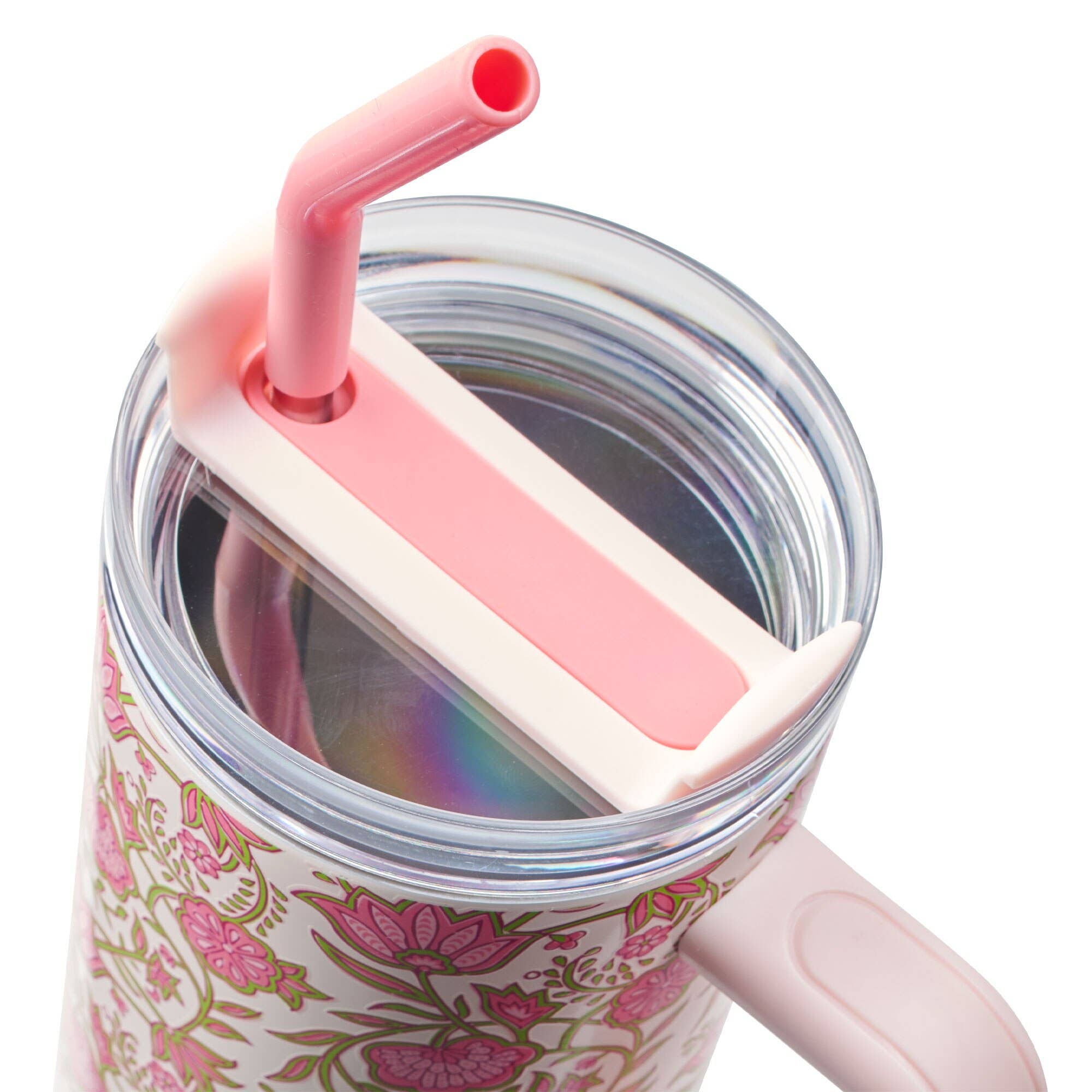 Tumbler w/straw SS Pink Be Still Ps. 46:10