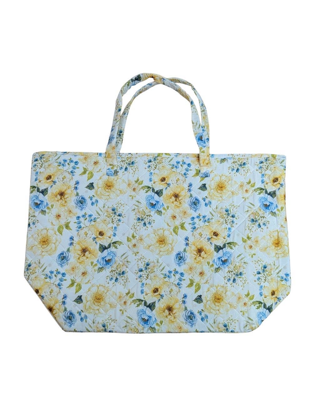 "Morning Zest" Designer Quilted Tote Bag