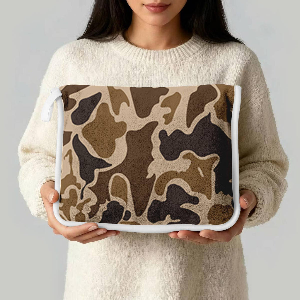 "Duck Camo" Plush Travel Blanket with Matching Case