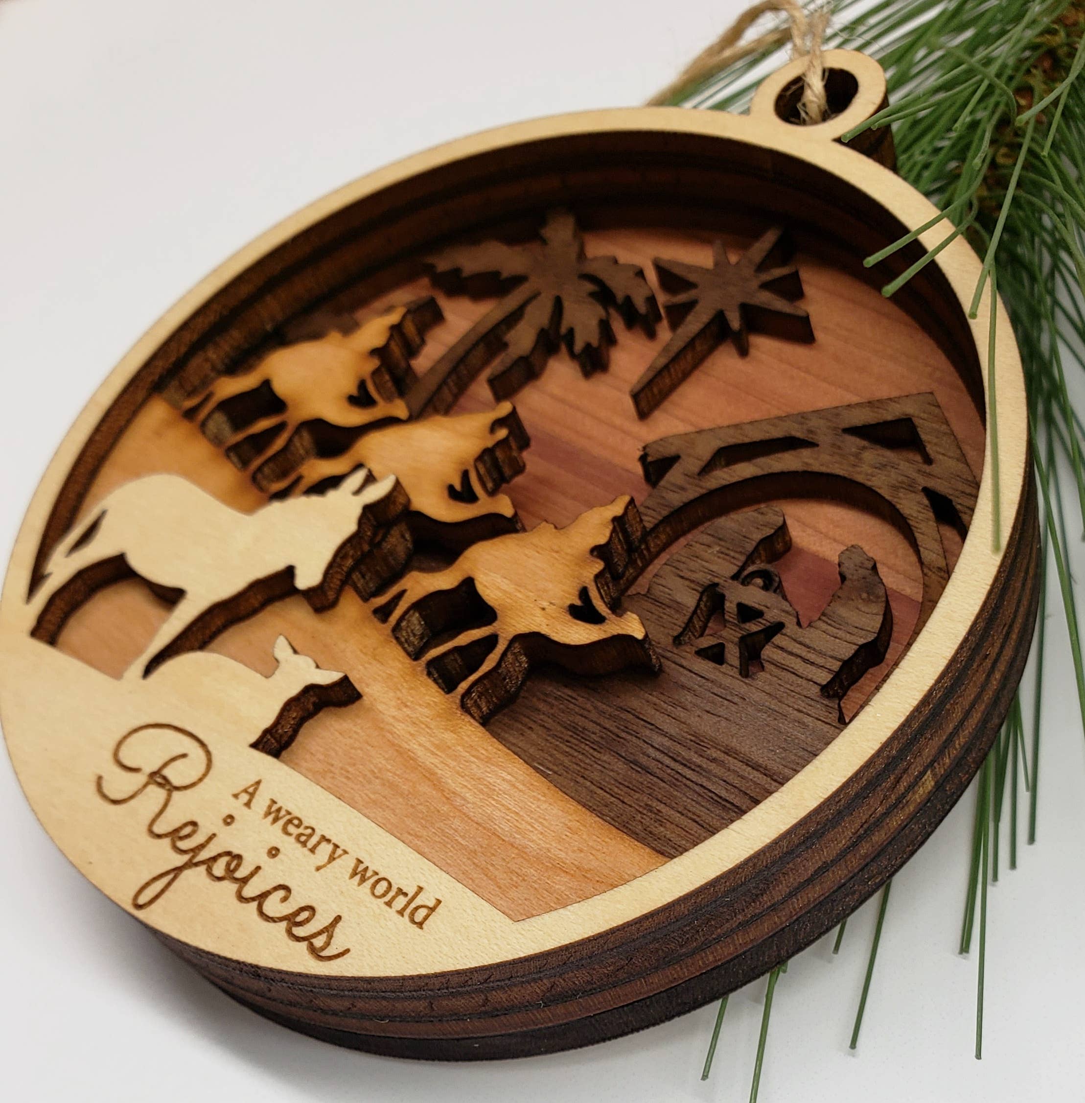 Four-Layer Nativity Ornament