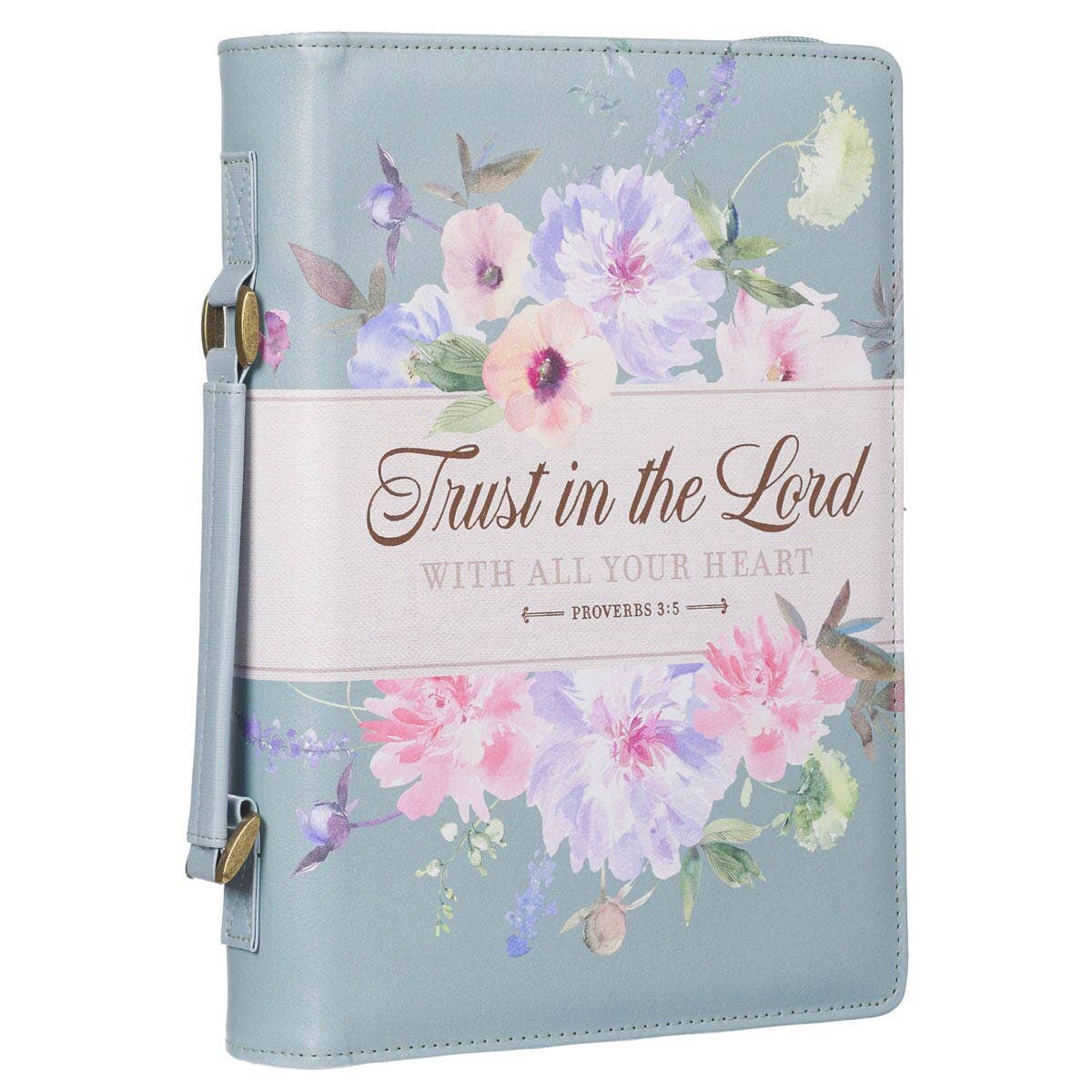 Bible Cover Fashion Teal Trust Prov. 3:5