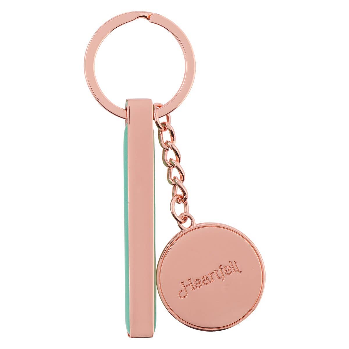 Keychain in Tin Smooth Sea Glass Got This