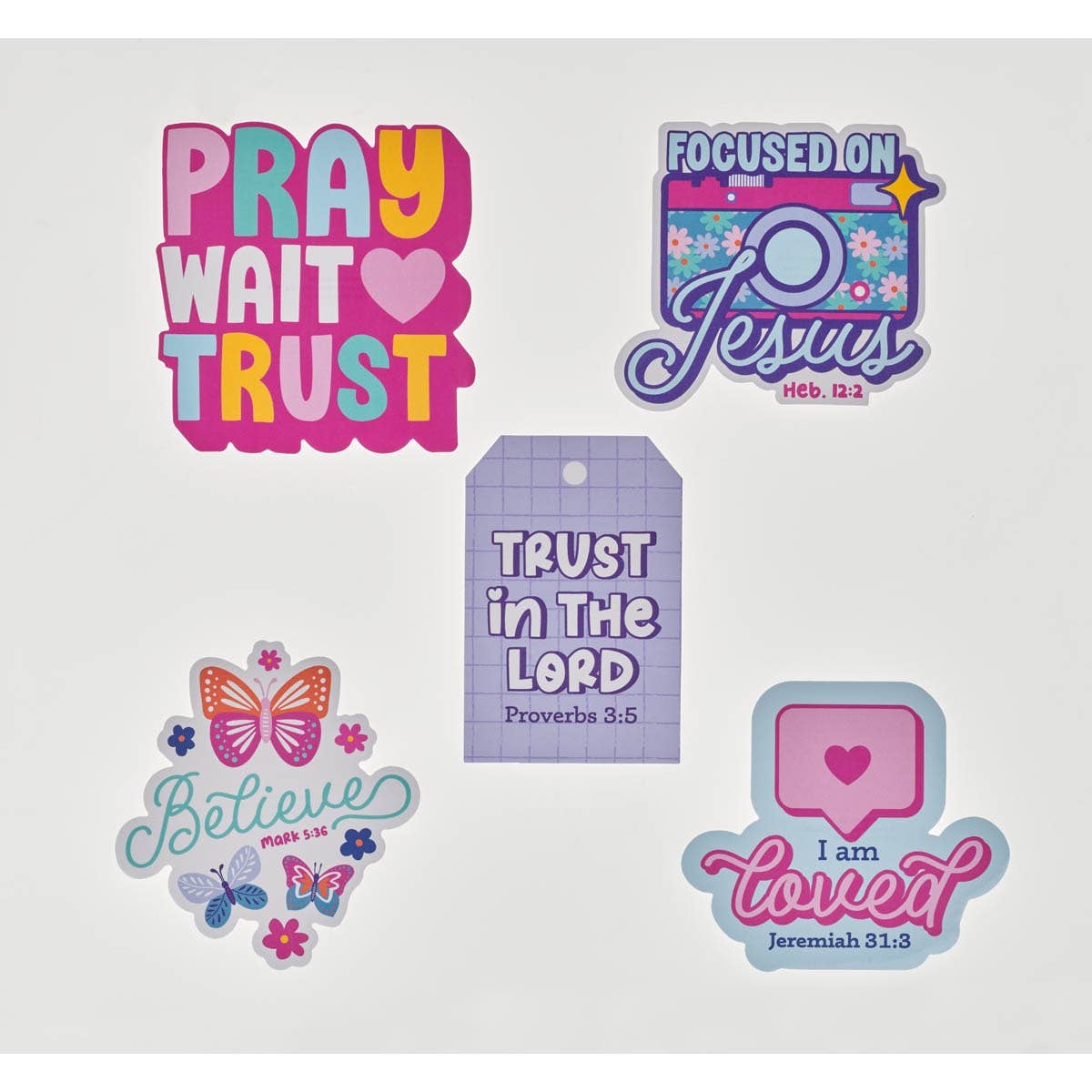 Sticker Set 5 pc. Girls Sticker Asst.