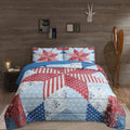 "Liberty Star"  3-Pc. Designer Microfiber Quilt Set