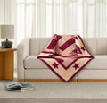 Homestead Red Star Quilted Throw