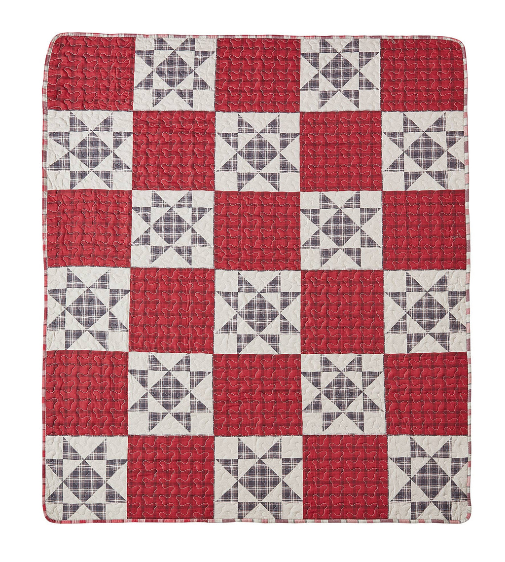 "Hillcrest"  Quilted Throw Blanket 50"x60"