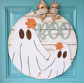 DIY Retro Flower Ghost Door Hanger