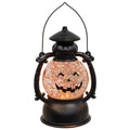 Spinning Glitter LED Smiling Jack O Lantern