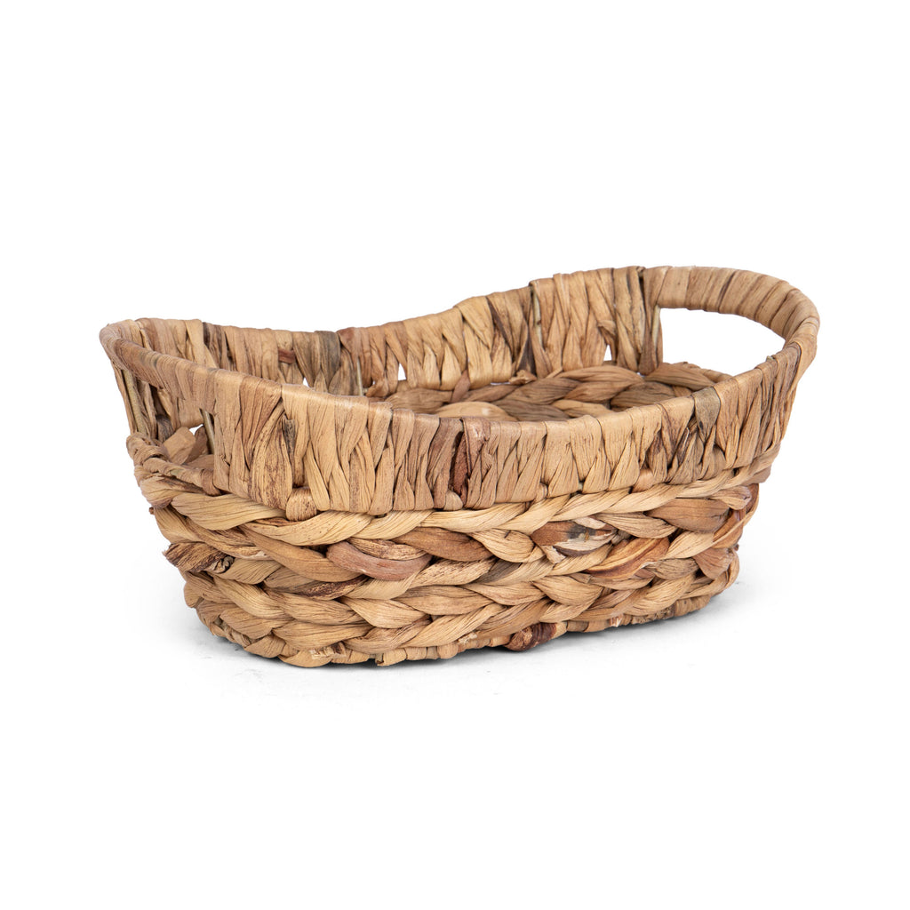 Natural Hyacinth Tub w/Wire Frame