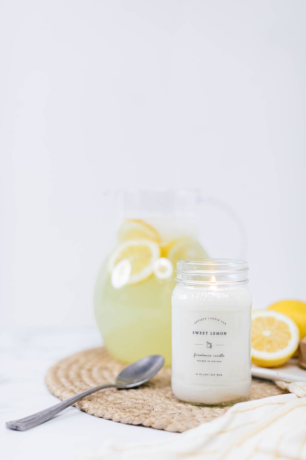 Sweet Lemon - Soy Wax Mason Jar Candle