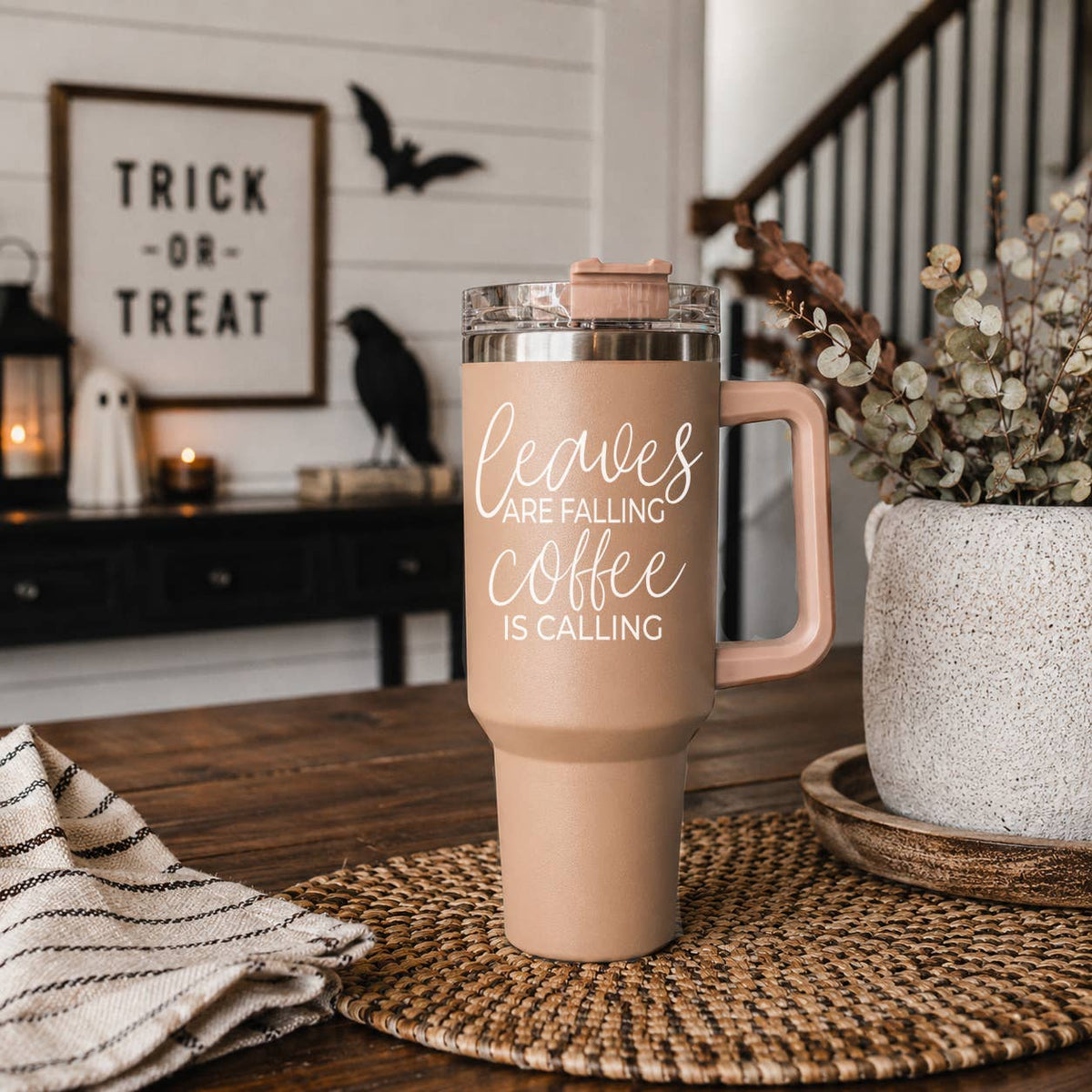 Fall Bohemian Floral Gifts & Drinkware 40oz Autumn Tumbler