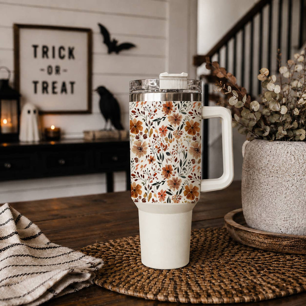 Fall Bohemian Floral Gifts & Drinkware 40oz Autumn Tumbler