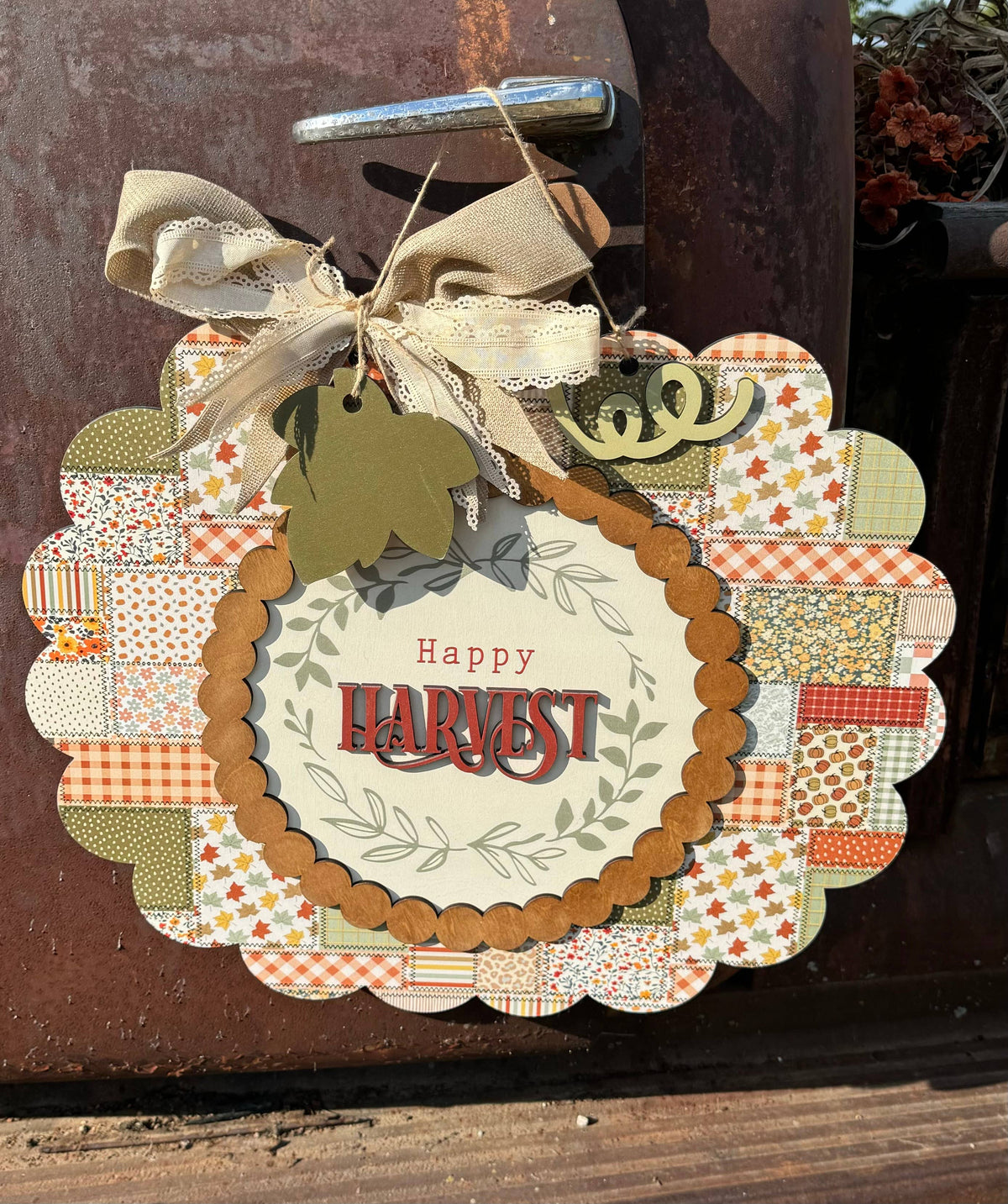 Happy Harvest Scalloped Pumpkin