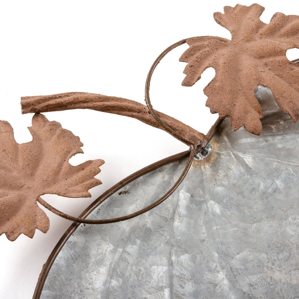 Galvanized Pumpkins Tray Set