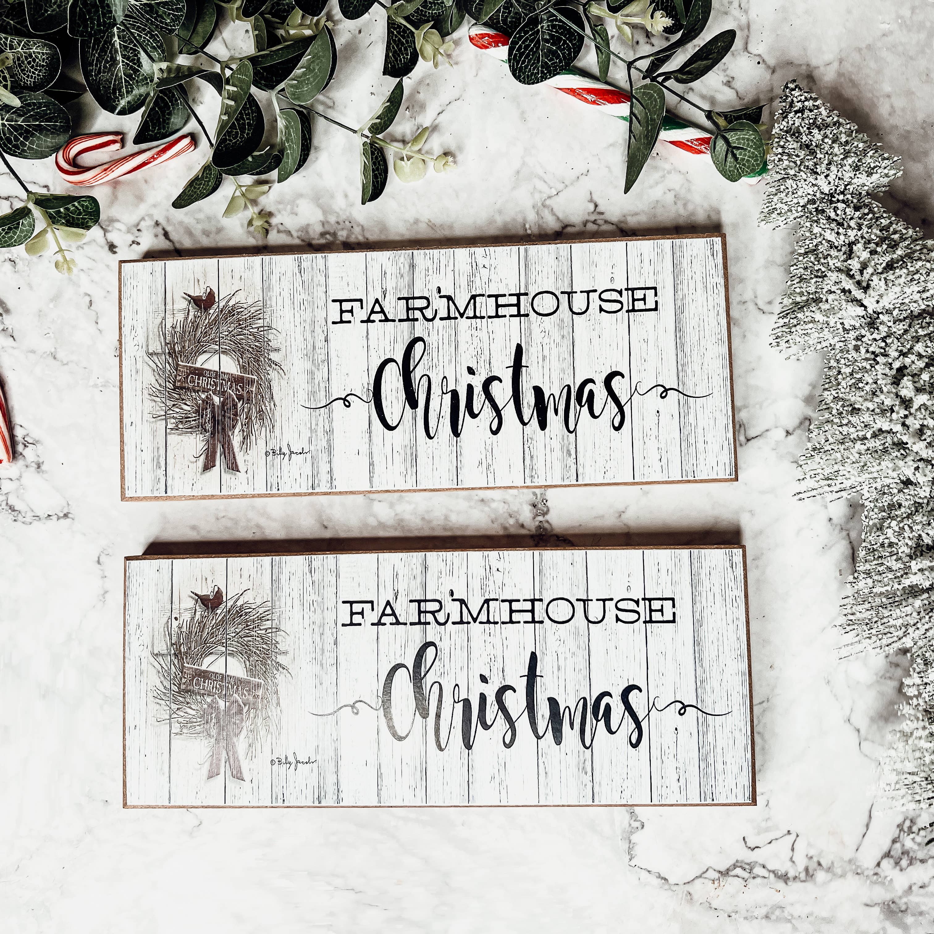 Merry Christmas to all & to all a Good Night Sign, Red Decor