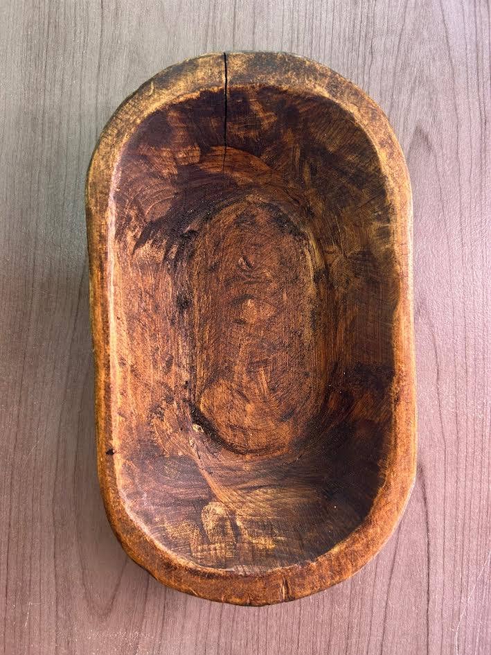 Square Wooden Bowl, Handmade, Farmhouse Décor #B - 7.12