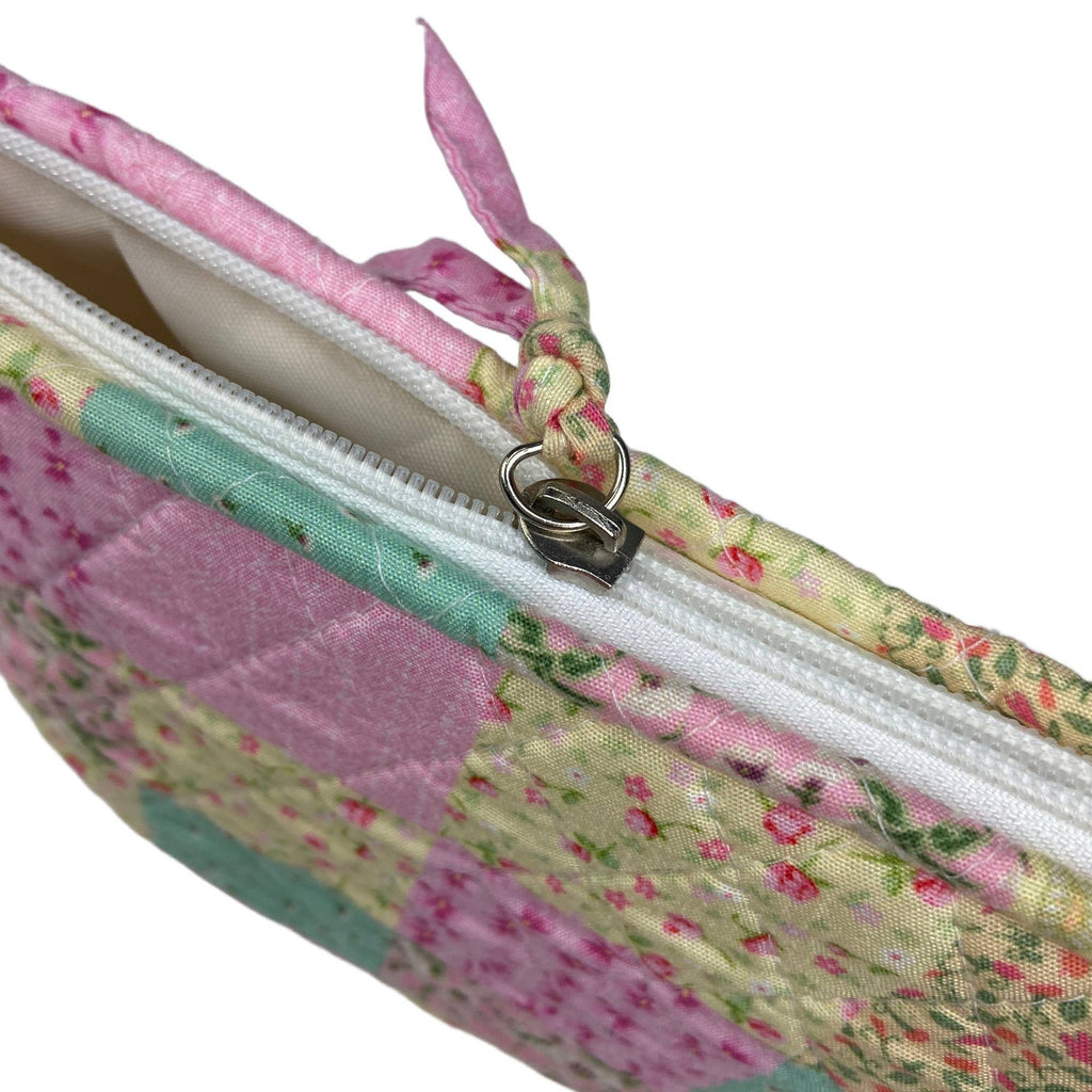 "Summer Garden" - Designer Quilted Cosmetic Bag
