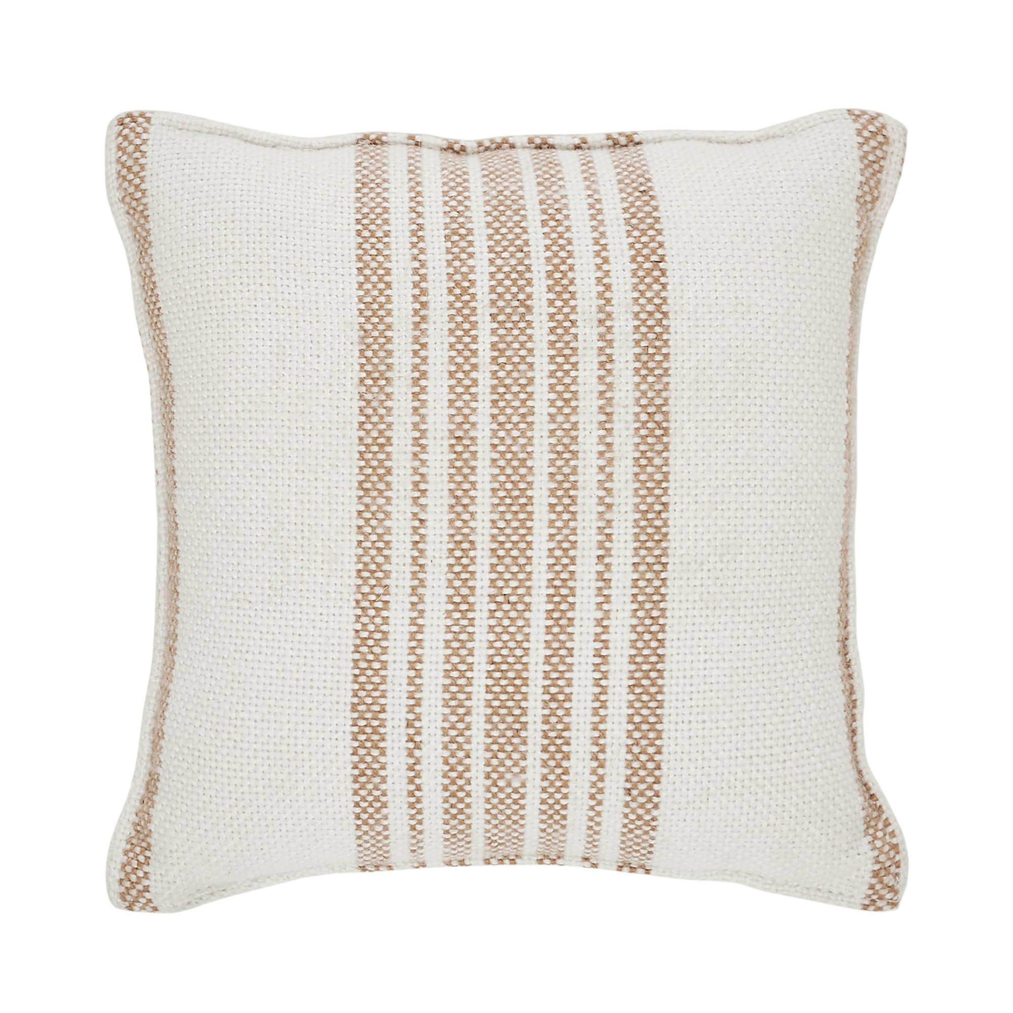 Farmhouse Fall Harvest Pumpkin Accent Throw Pillow 6x6