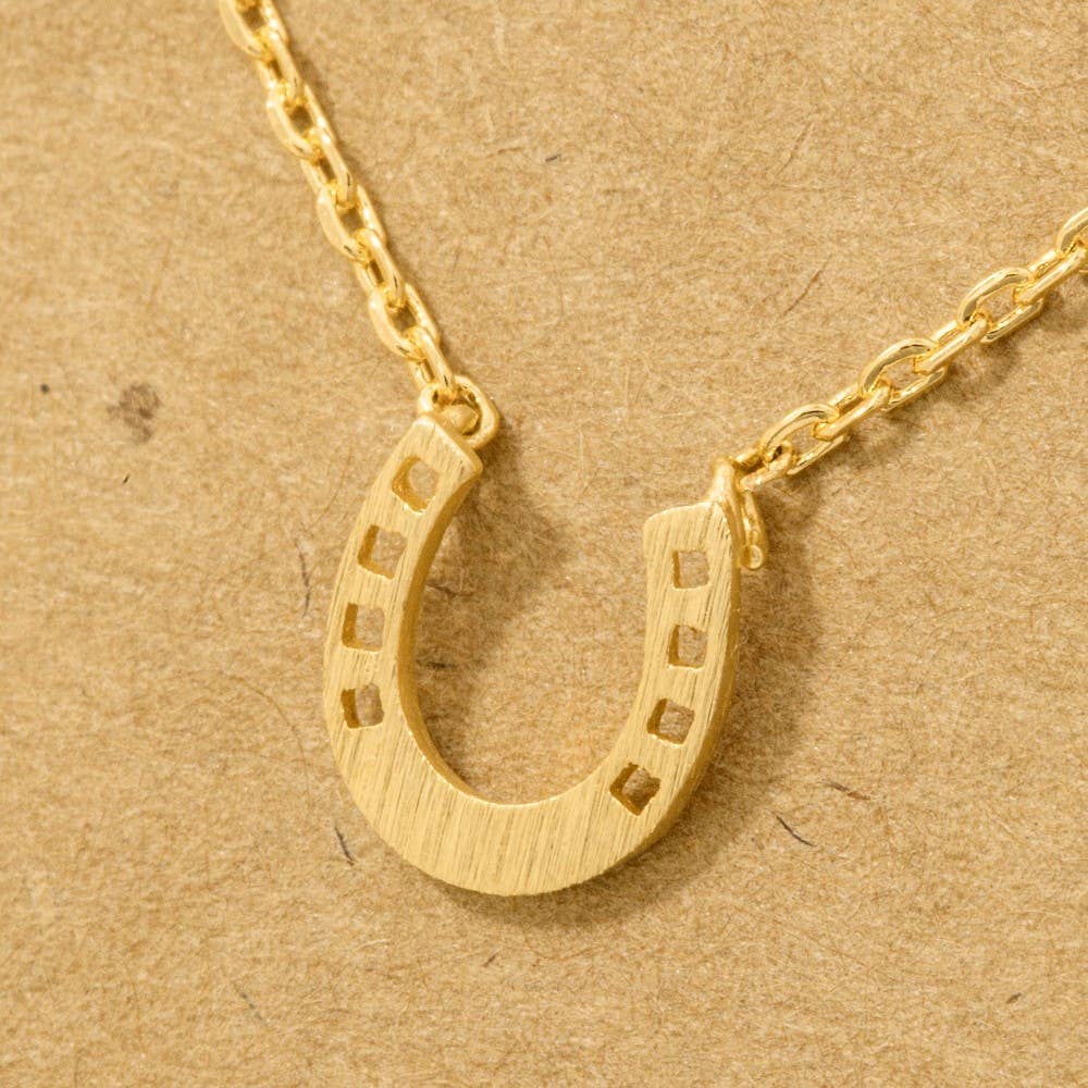 Mini Horseshoe Pendant Necklace