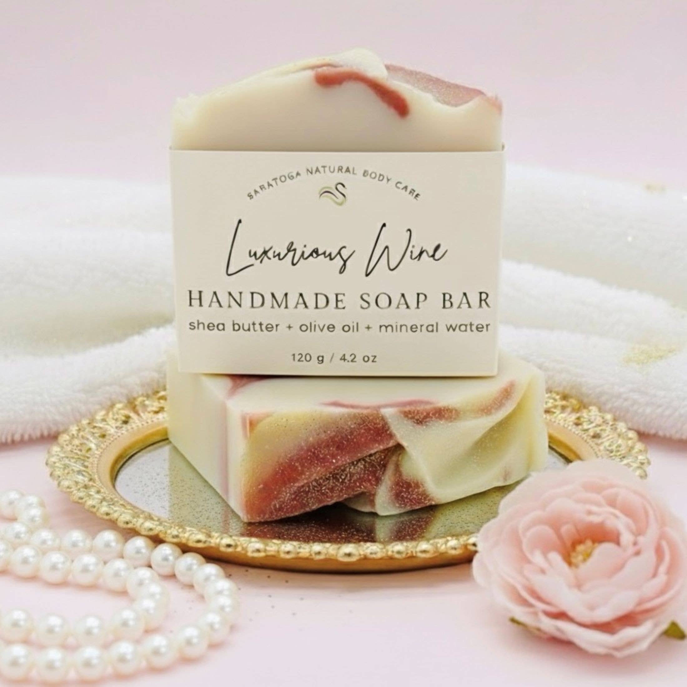 Red Wine Handmade Soap Bar VEGAN COLD PROCESS