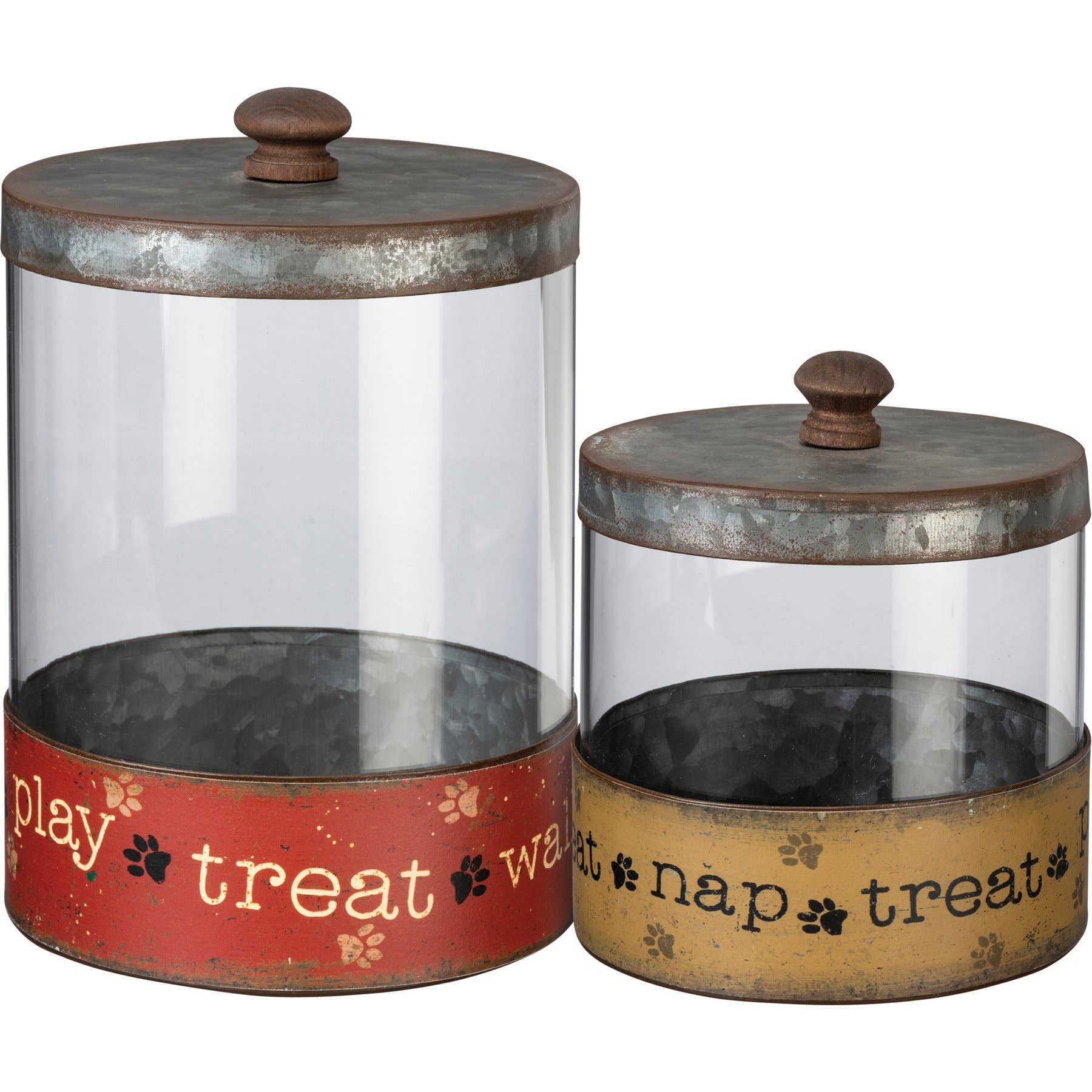 Treat Nap Treat Play Treat Walk Canister Set