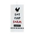 "Eat, Sleep, Farm, Repeat" Decorative Kitchen Towel