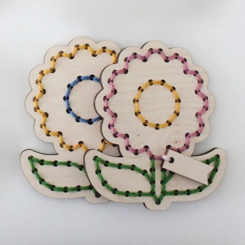 Flower Kids Embroidery Kit – Beginner Yarn Craft