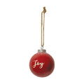 Red Ceramic Ornament Joy