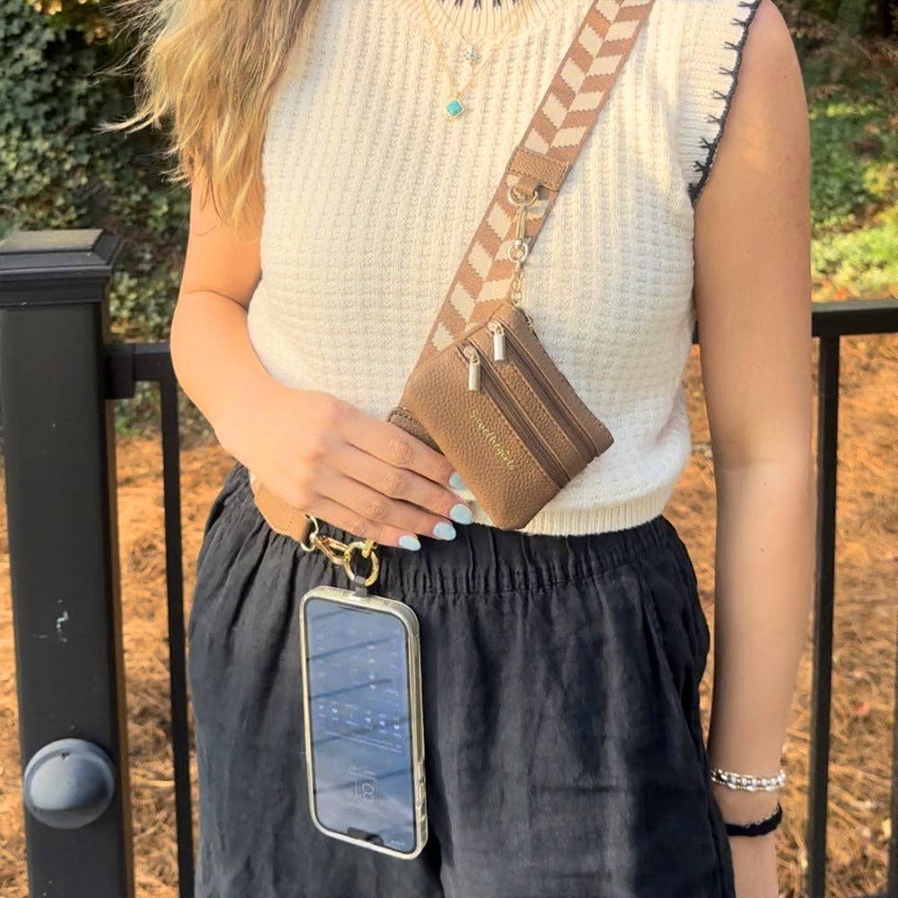 Clip & Go Strap w/Zippered Pouch Chevron