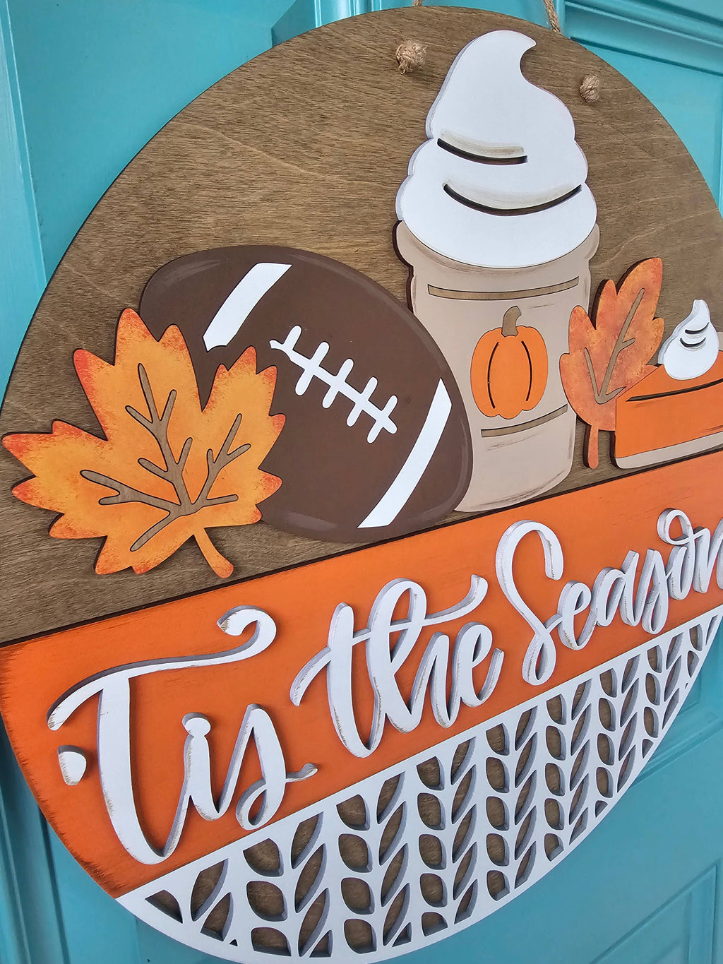 DIY Tis the Season Fall Door Hanger