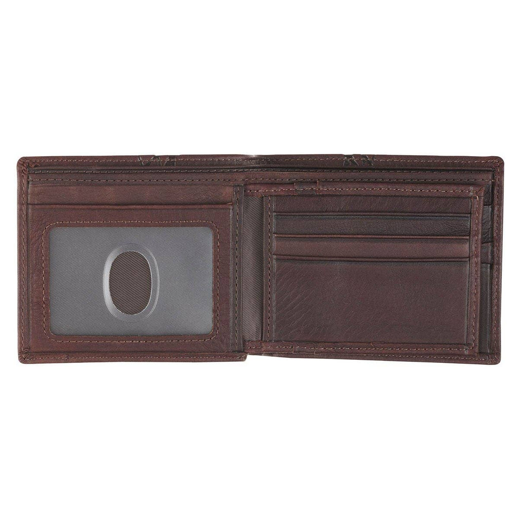 Wallet Leather Brown Crown of Thorns/Amazing Grace