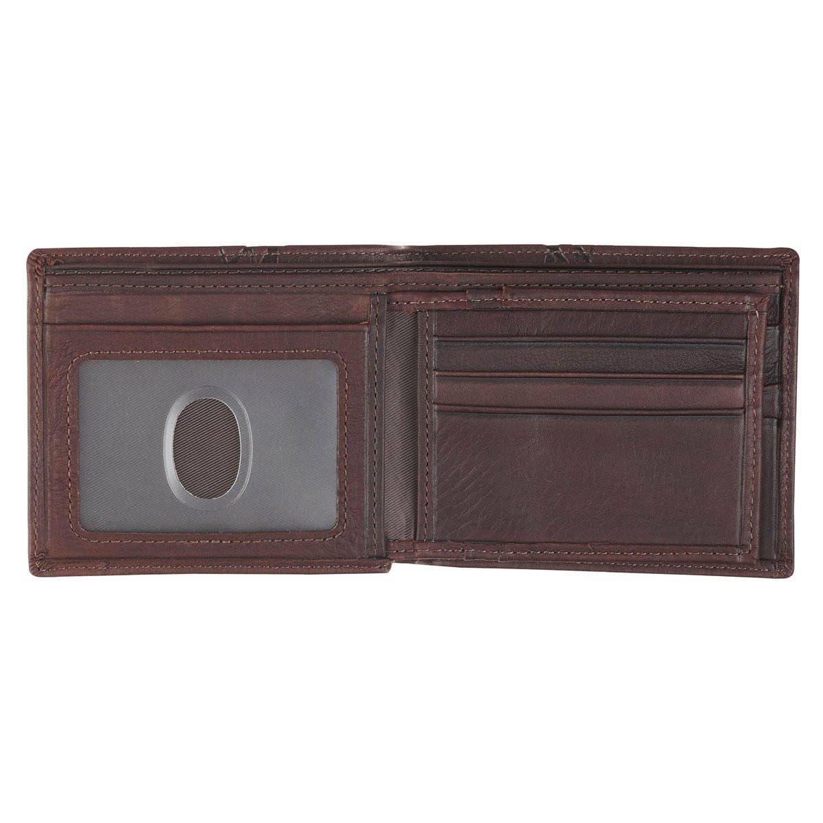 Wallet Leather Brown Crown of Thorns/Amazing Grace