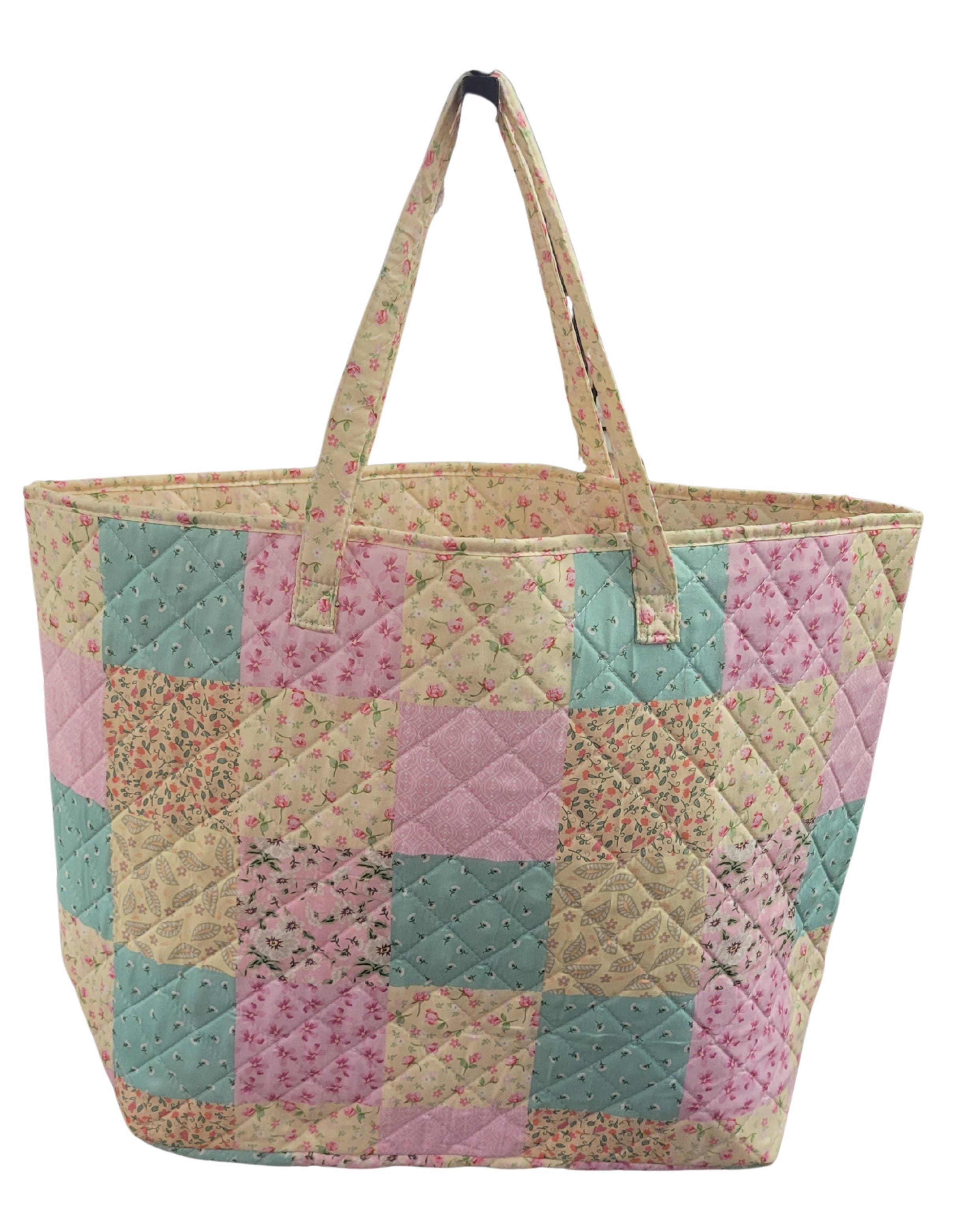 "Summer Garden" Designer Quilted Tote Bag