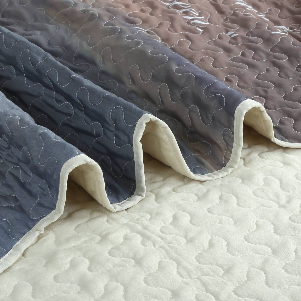Footprints Psalm 77:19 Scripture Inspirational Quilted Throw