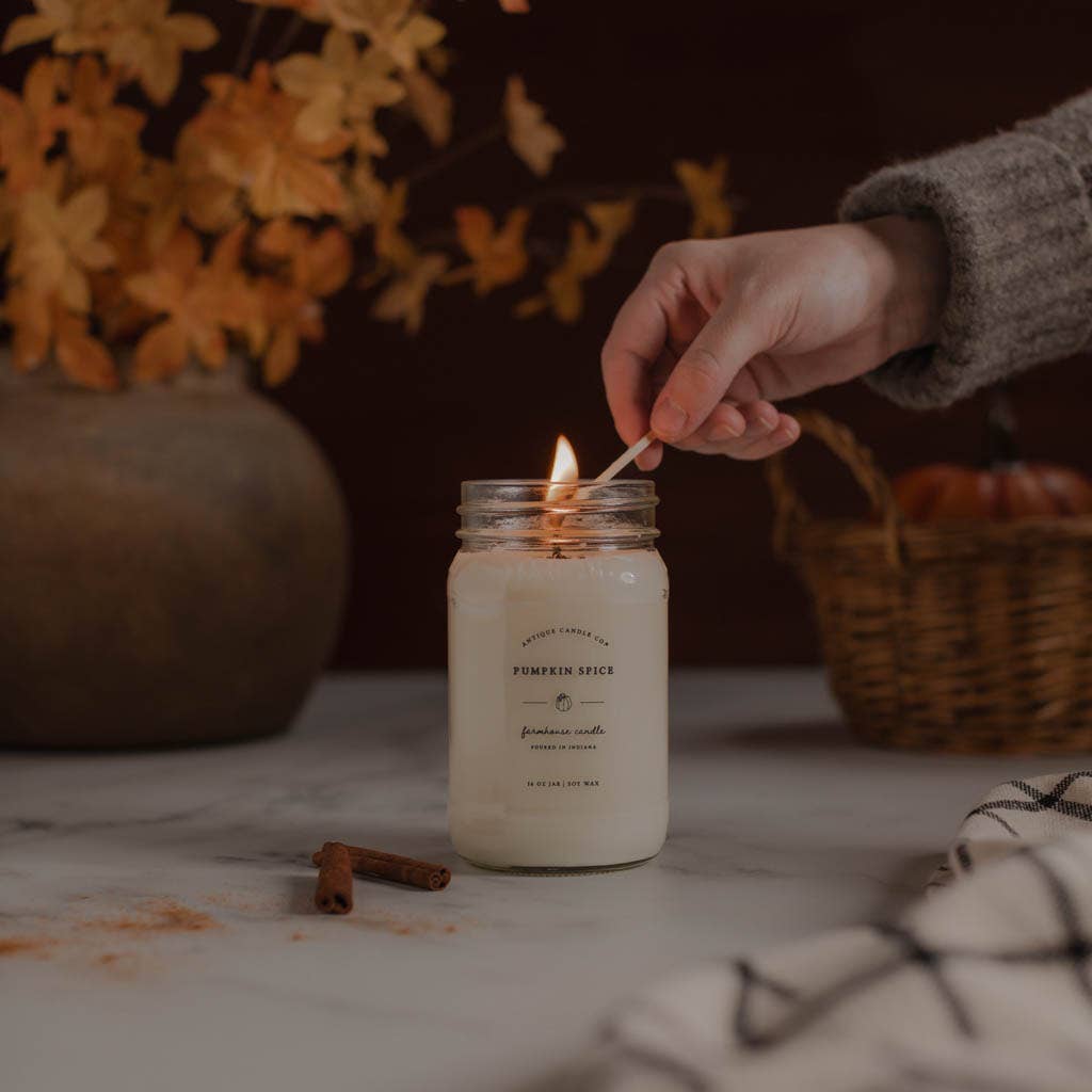 Pumpkin Spice - Soy Wax Mason Jar Candle