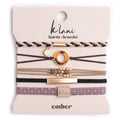 "Ember" Tortoise Shell Ring Charm with gold, browns and neutrals.