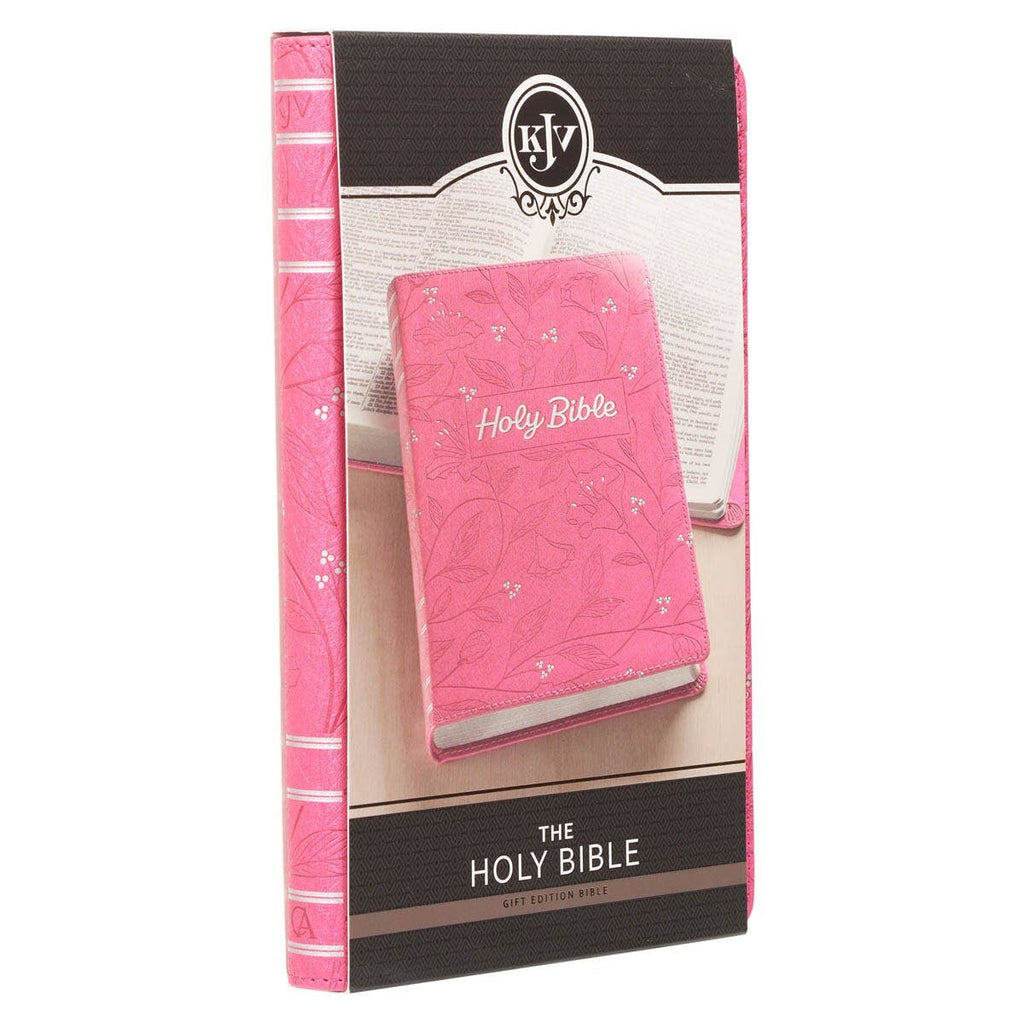 KJV Bible Gift Edition Faux Leather, Pink