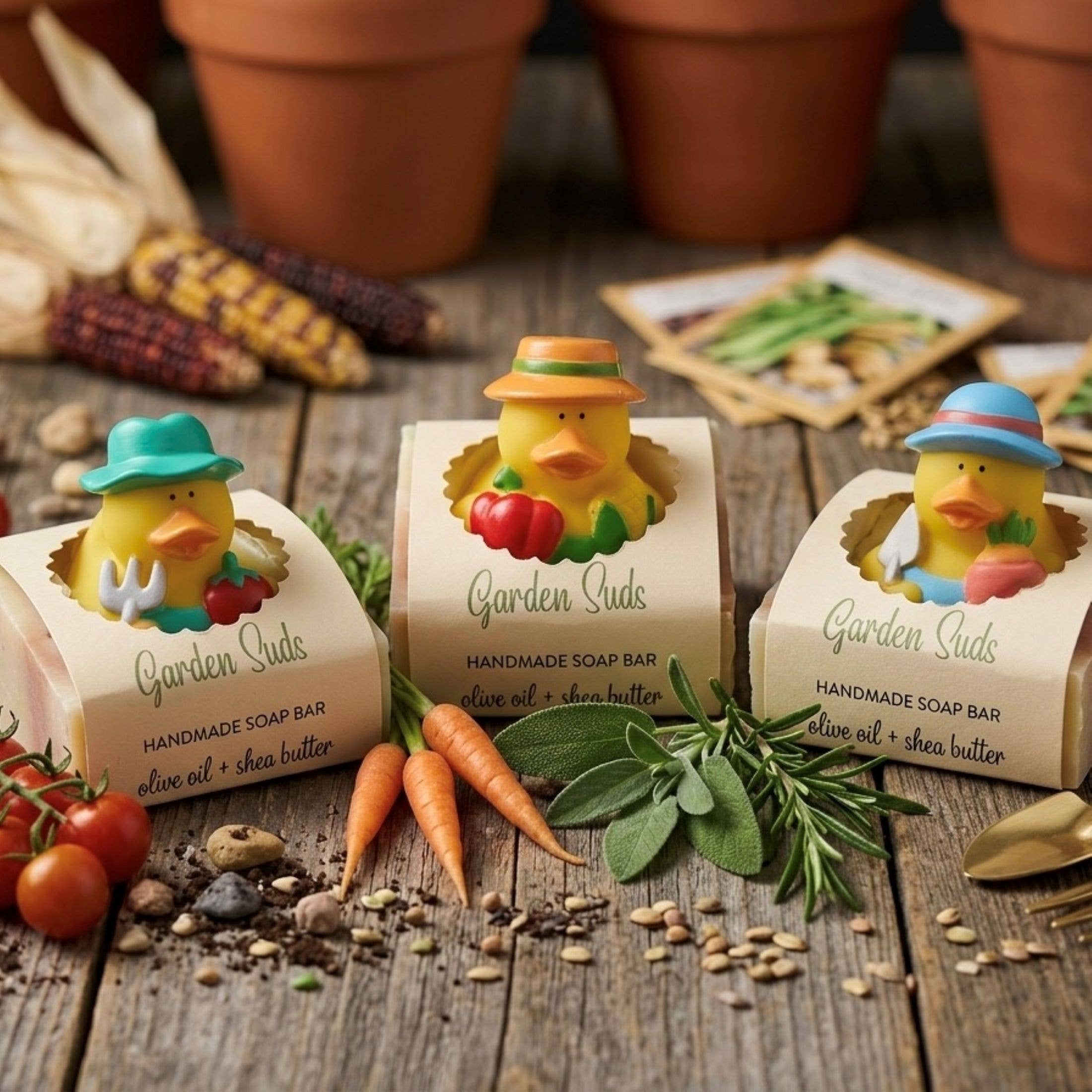 Garden Suds Handmade Novelty Soap Bar VEGAN Summer