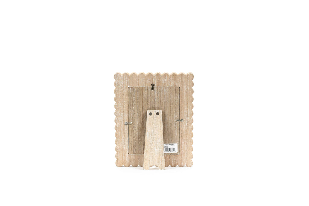 17029 - 8x10x1 wood photo frame (SCALLOP)  (5x7) pic 11844