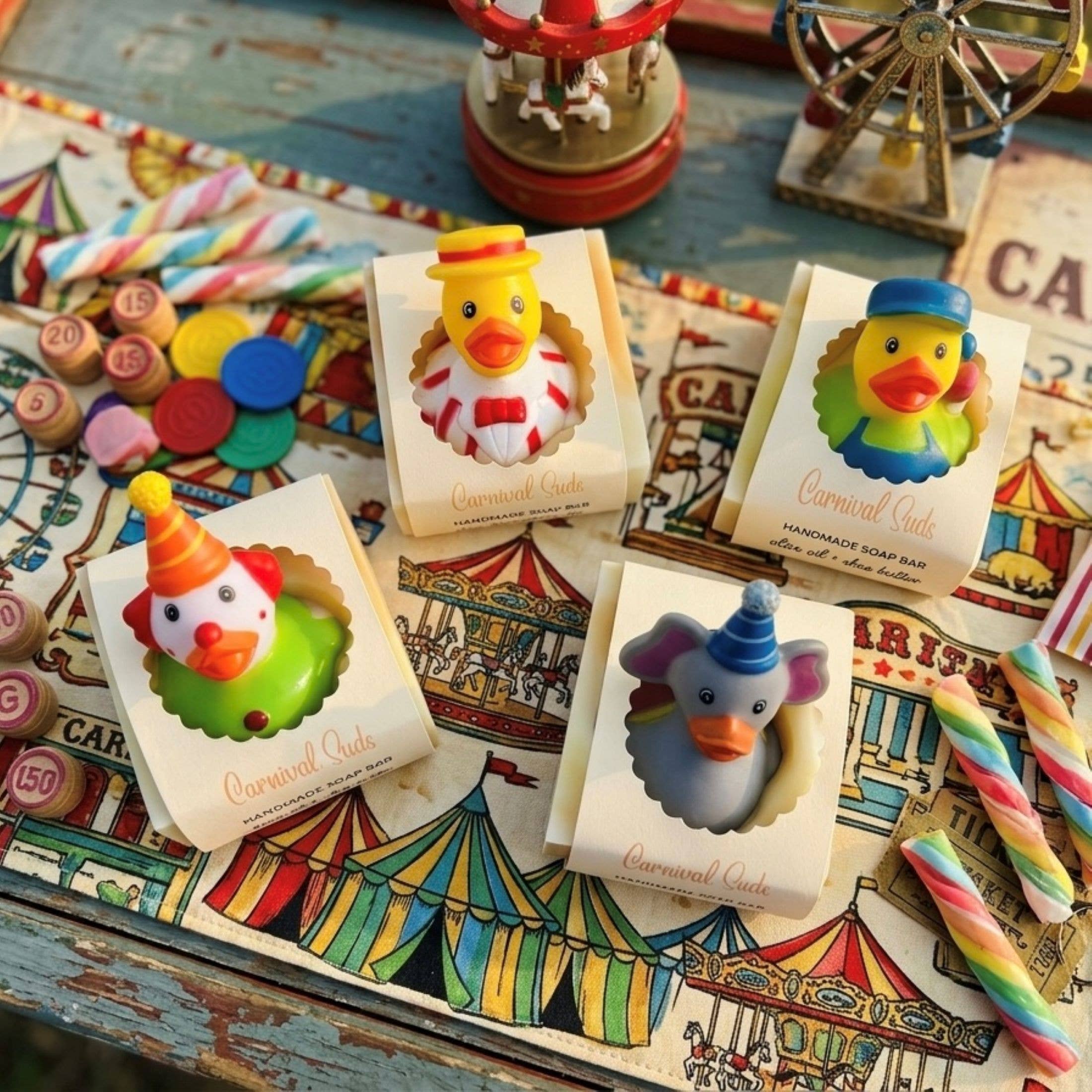 Carnival Suds Handmade Novelty Soap Bar VEGAN
