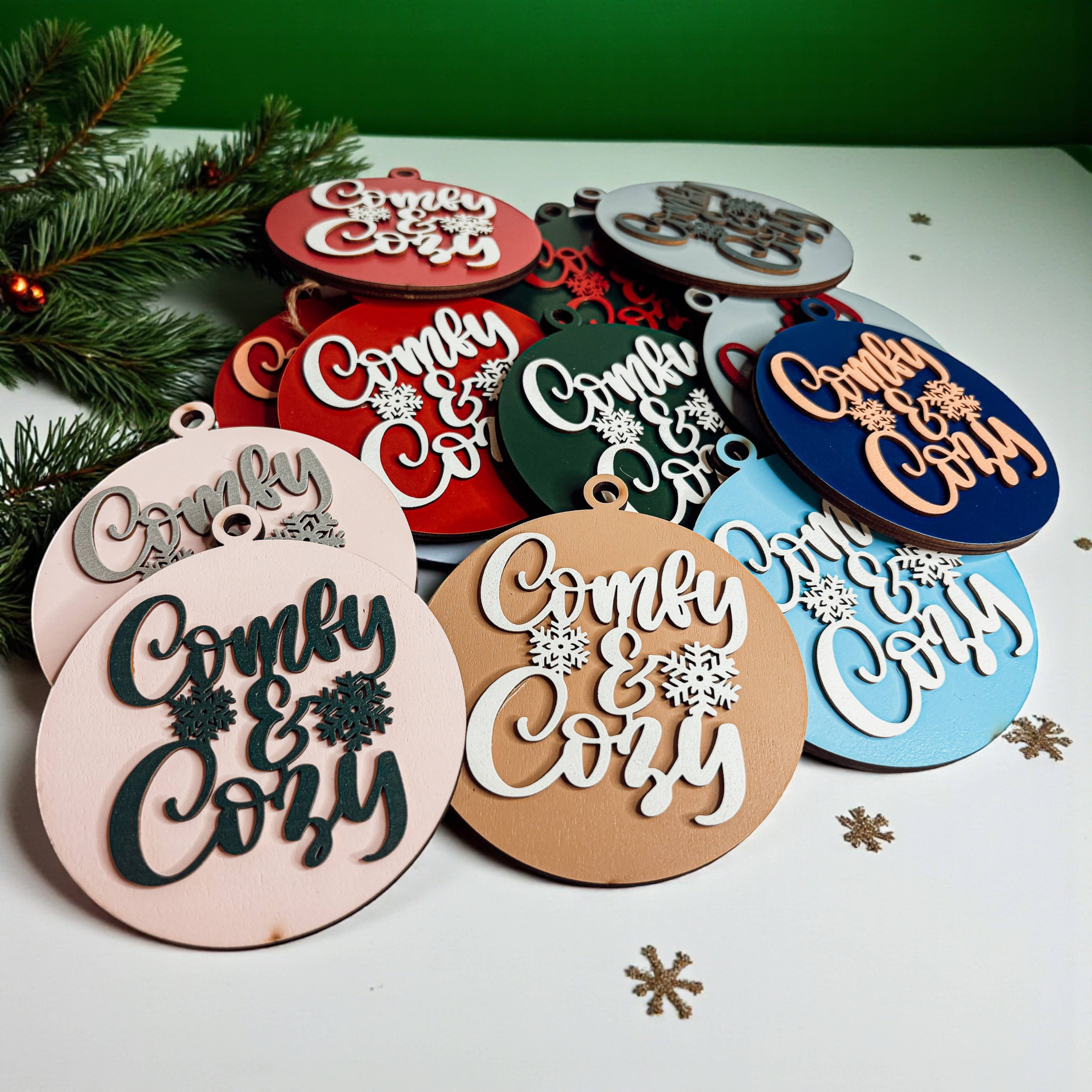 Hanging Christmas Decor + Handmade Wooden Ornament Funny