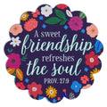 Magnet Blue Floral Sweet Friendship Prov. 27:9